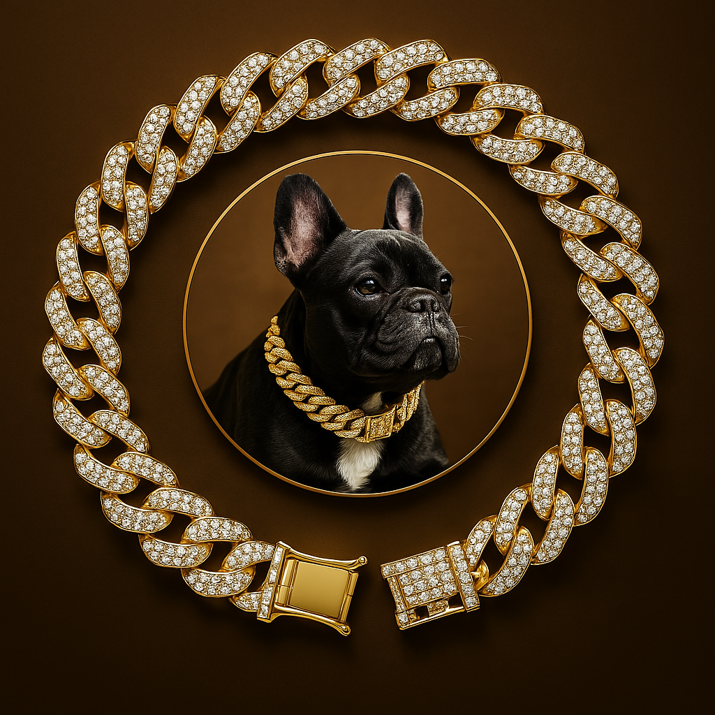 Luxury Cuban Link Chain Collar for Pets