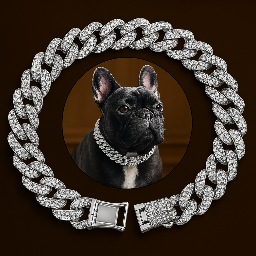 Luxury Cuban Link Chain Collar for Pets