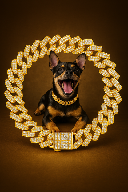 Luxury Cuban Link Chain Collar for Pets