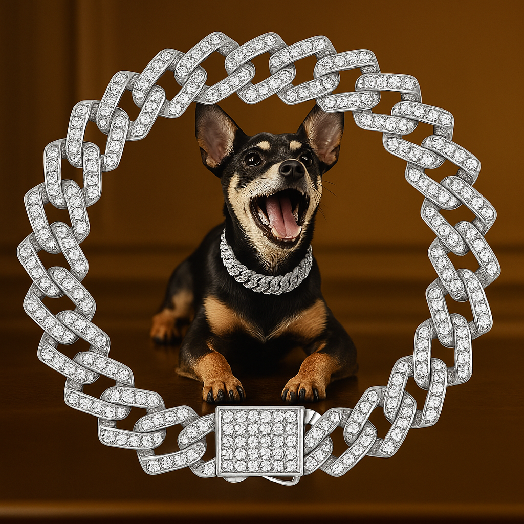 Luxury Cuban Link Chain Collar for Pets