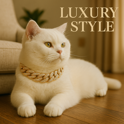 Luxury Cuban Link Chain Collar for Pets