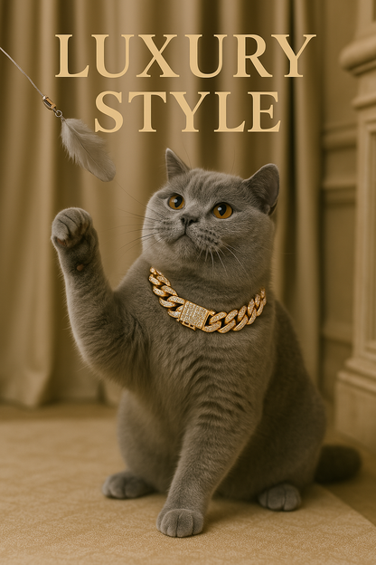 Luxury Cuban Link Chain Collar for Pets