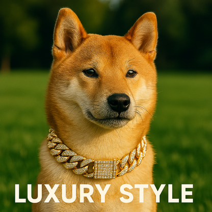 Luxury Cuban Link Chain Collar for Pets